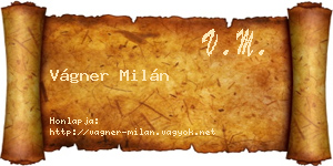Vágner Milán névjegykártya